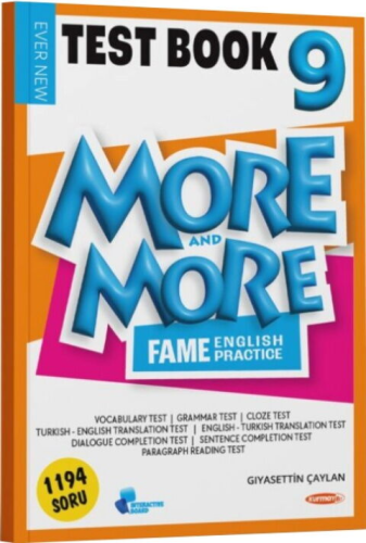 Kurmay ELT More and More 9. Sınıf Test Book İngilizce Soru Kitabı - Kurmay ELT kitap kapağı
