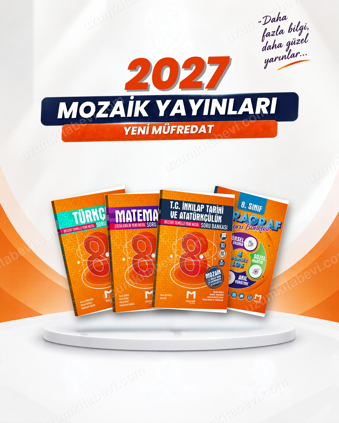 Mozaik Yayınları 8. Sınıf Türkçe-Matematik-İnkılap Tarihi-Paragraf Soru Bankası Seti (4 Kitap) - Mozaik Yayınları kitap kapağı