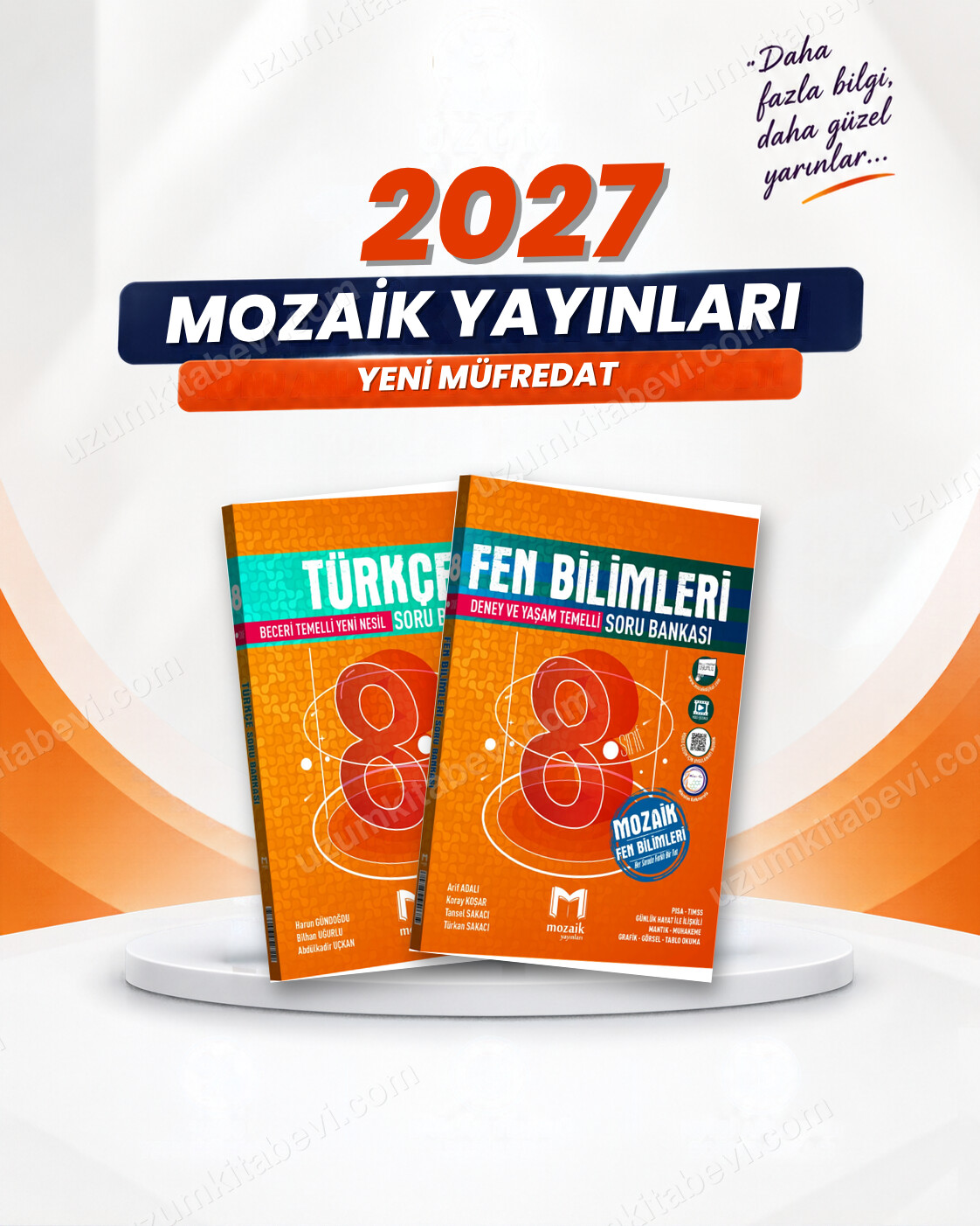 Mozaik Yayınları 8. Sınıf Türkçe-Fen Bilimleri Soru Bankası Seti (2 Kitap) - Mozaik Yayınları kitap kapağı