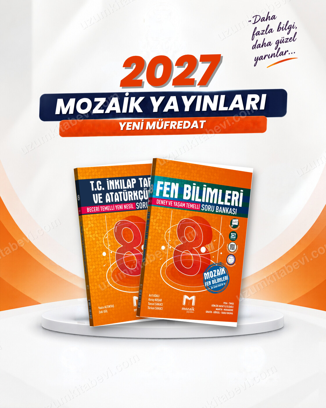 Mozaik Yayınları 8. Sınıf İnkılap Tarihi-Fen Bilimleri Soru Bankası Seti (2 Kitap) - Mozaik Yayınları kitap kapağı