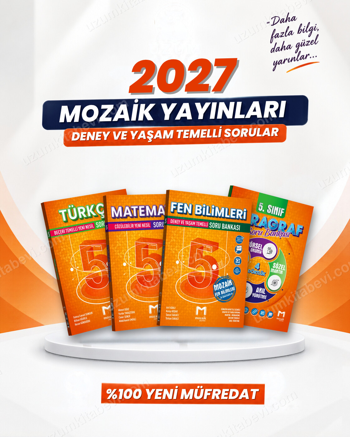Mozaik Yayınları 5. Sınıf Türkçe-Matematik-Fen Bilimleri-Paragraf Soru Bankası Seti (4 Kitap) - Mozaik Yayınları kitap kapağı