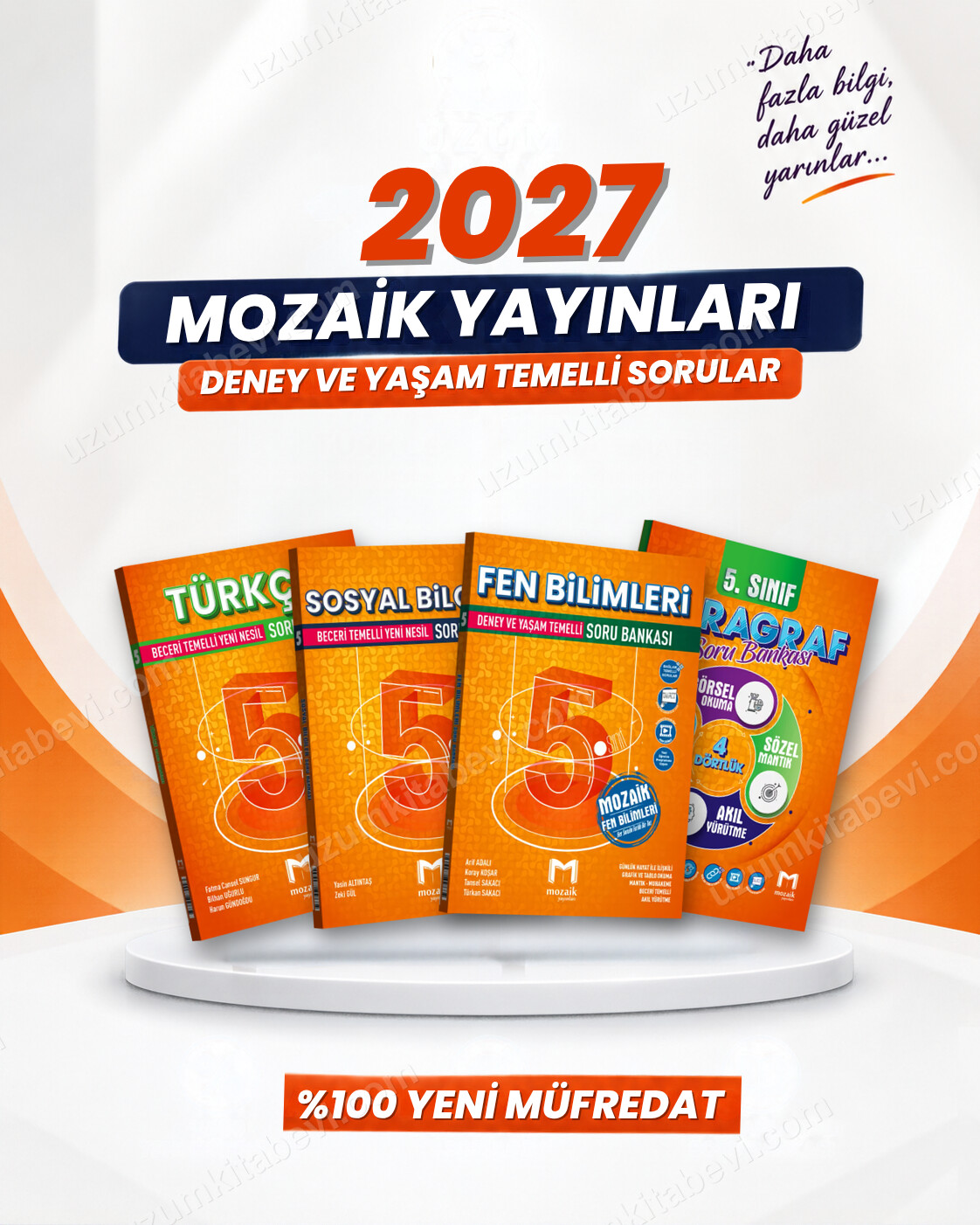 Mozaik Yayınları 5. Sınıf Türkçe-Sosyal Bilgiler-Fen Bilimleri-Paragraf Soru Bankası Seti (4 Kitap) - Mozaik Yayınları kitap kapağı