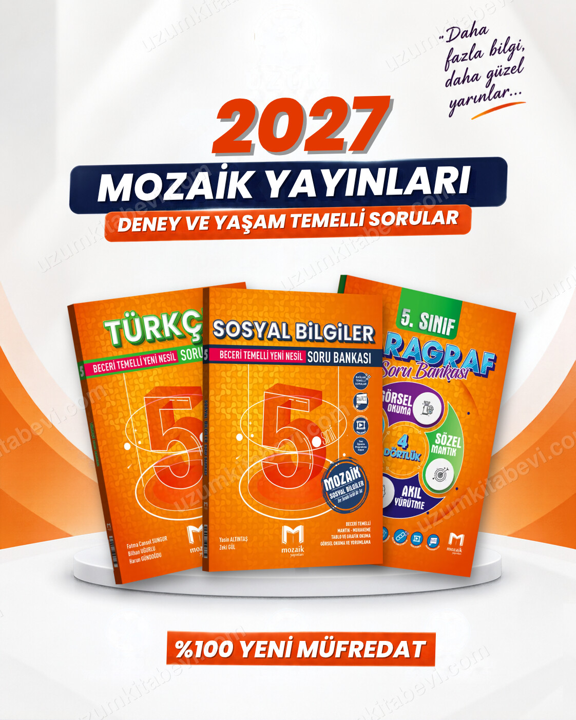 Mozaik Yayınları 5. Sınıf Türkçe-Sosyal Bilgiler-Paragraf Soru Bankası Seti (3 Kitap) - Mozaik Yayınları kitap kapağı