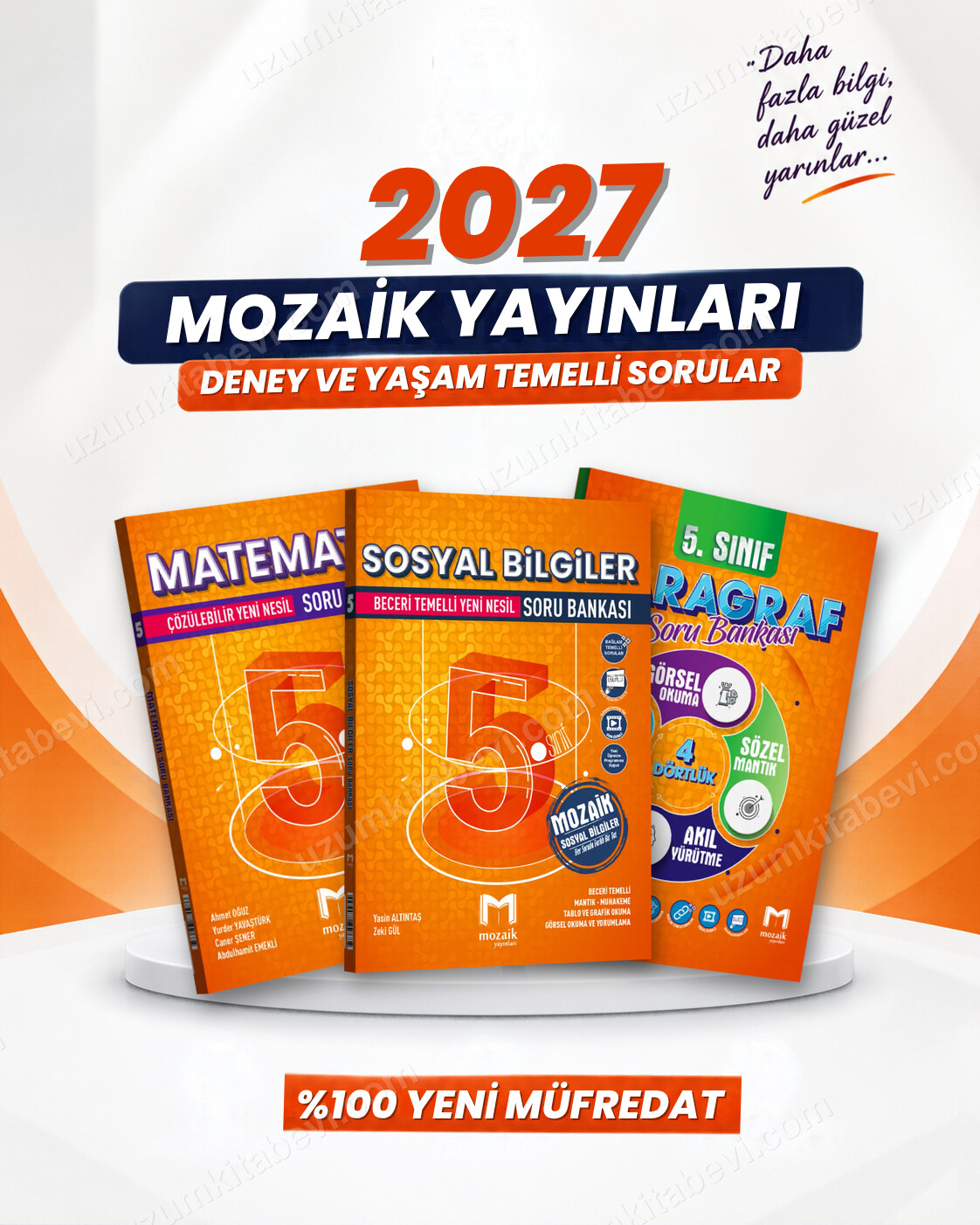 Mozaik Yayınları 5. Sınıf Matematik-Sosyal Bilgiler-Paragraf Soru Bankası Seti (3 Kitap) - Mozaik Yayınları kitap kapağı