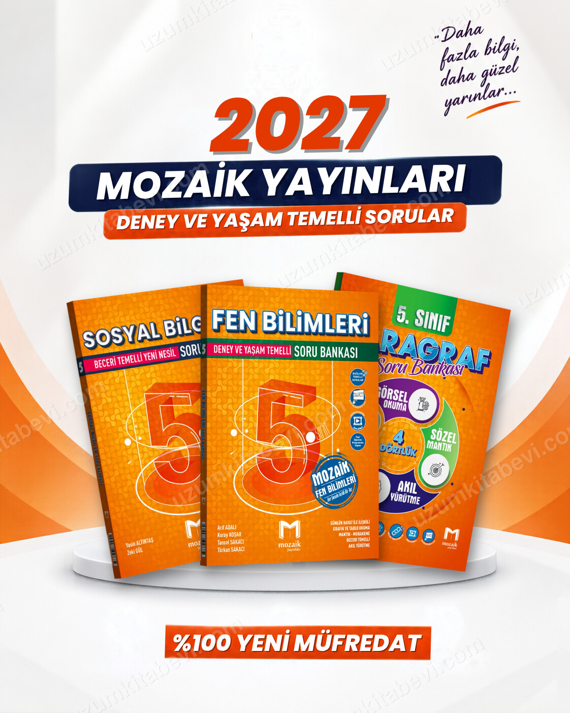 Mozaik Yayınları 5. Sınıf Sosyal Bilgiler-Fen Bilimleri-Paragraf Soru Bankası Seti (3 Kitap) - Mozaik Yayınları kitap kapağı