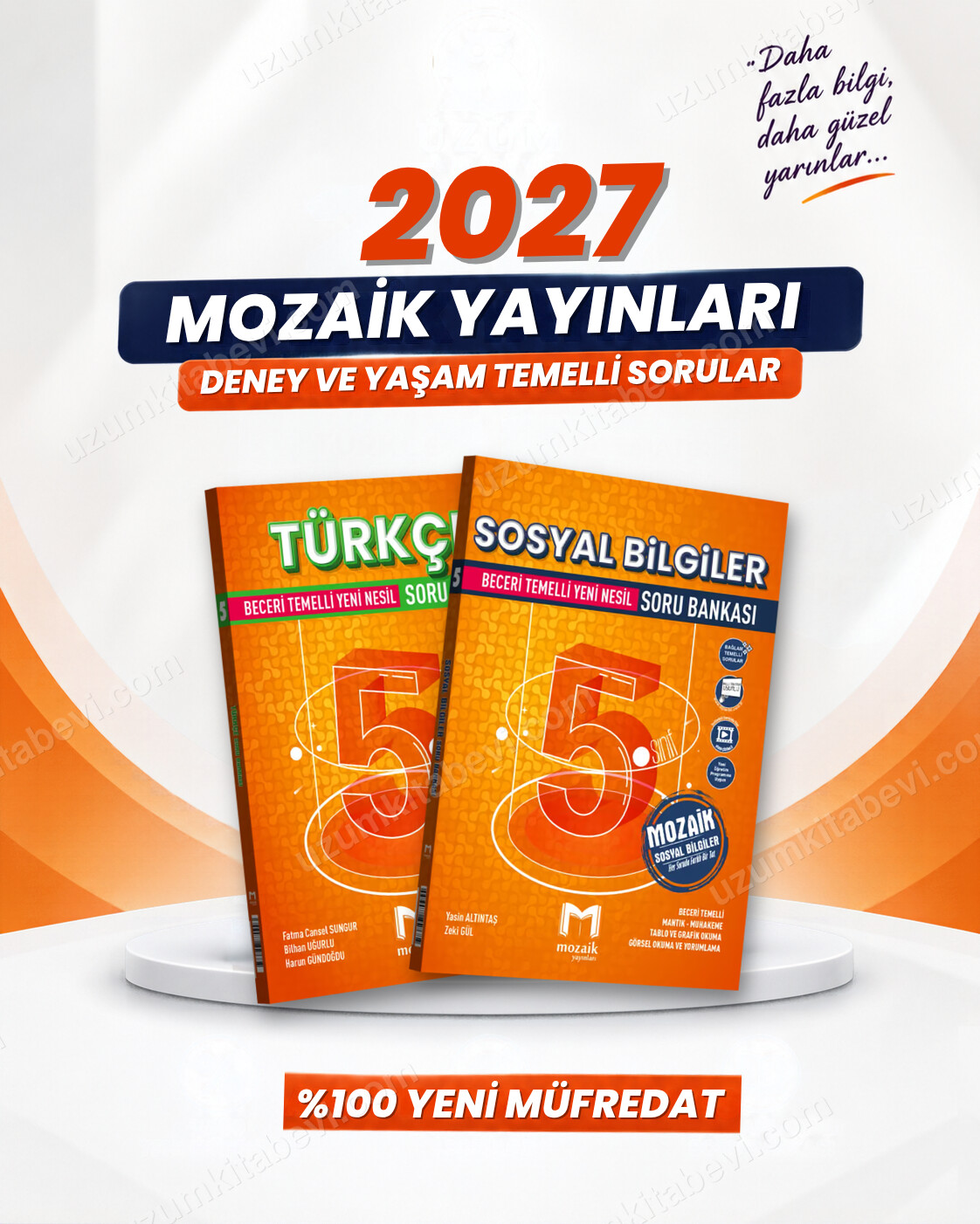 Mozaik Yayınları 5. Sınıf Türkçe-Sosyal Bilgiler Soru Bankası Seti (2 Kitap) - Mozaik Yayınları kitap kapağı