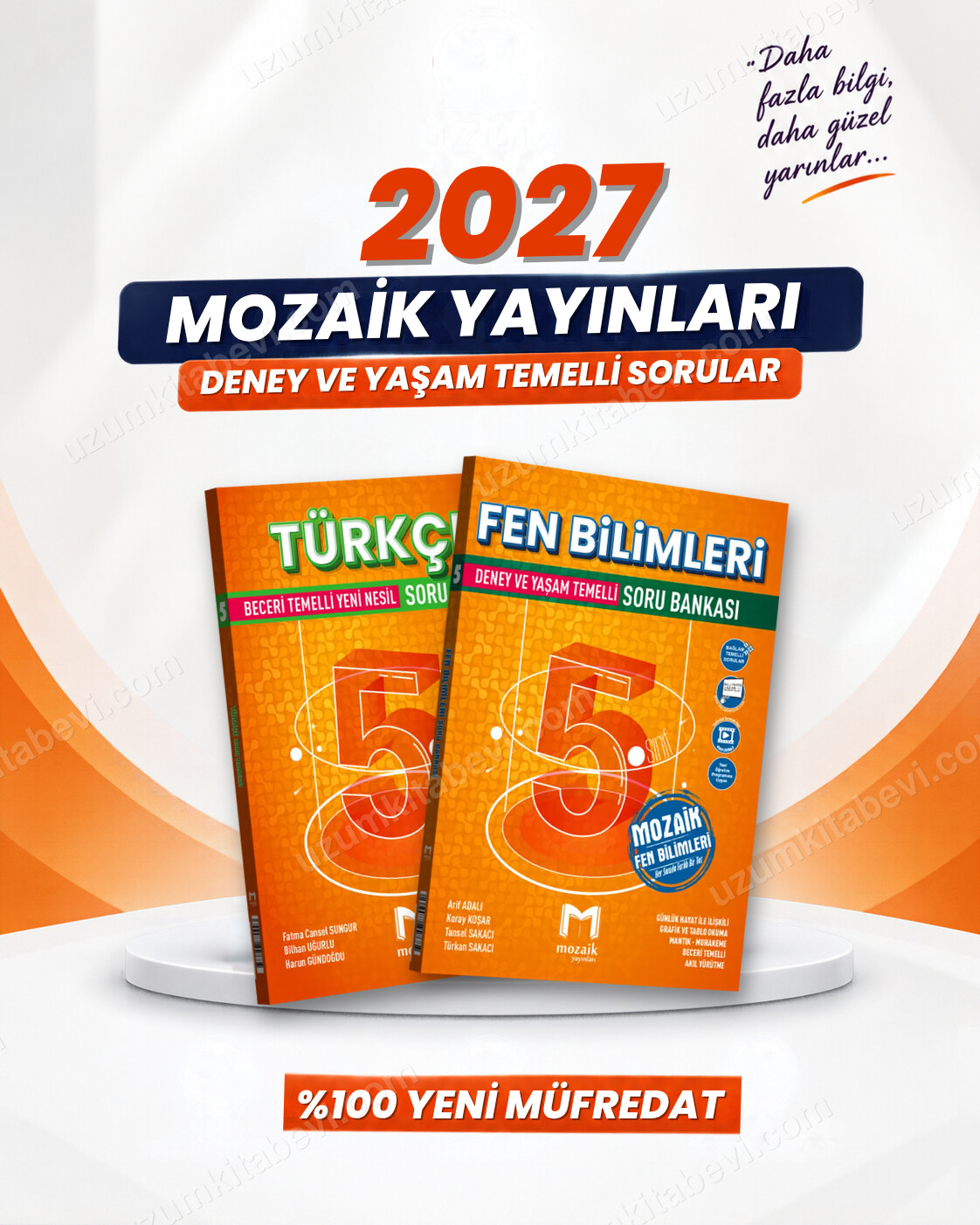 Mozaik Yayınları 5. Sınıf Türkçe-Fen Bilimleri Soru Bankası Seti (2 Kitap) - Mozaik Yayınları kitap kapağı