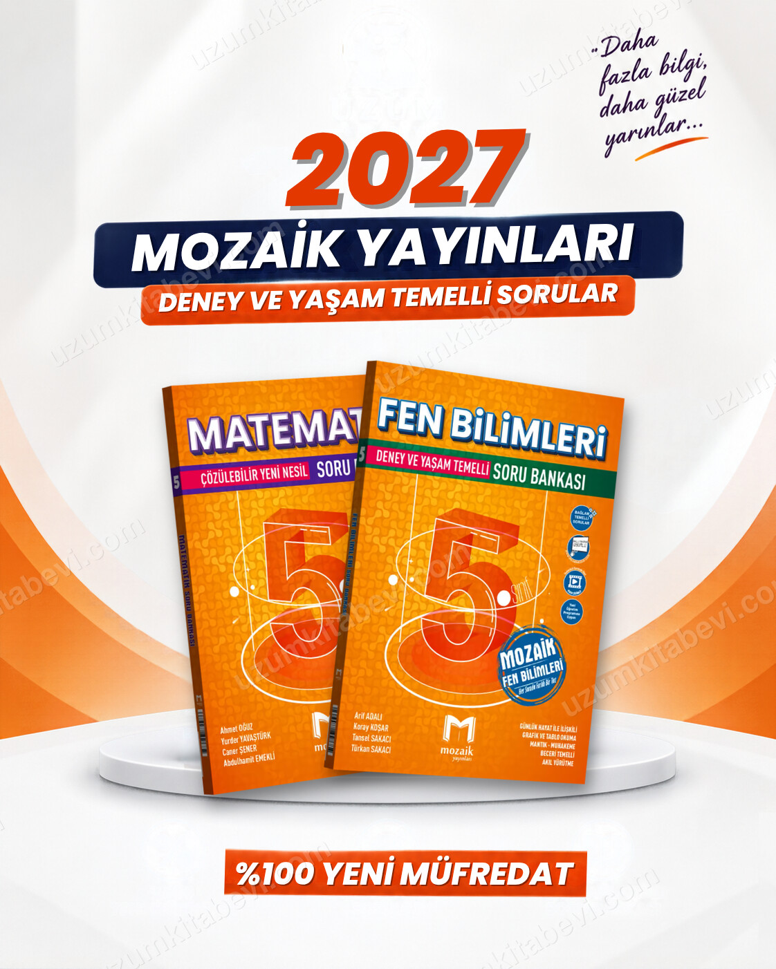 Mozaik Yayınları 5. Sınıf Matematik-Fen Bilimleri Soru Bankası Seti (2 Kitap) - Mozaik Yayınları kitap kapağı