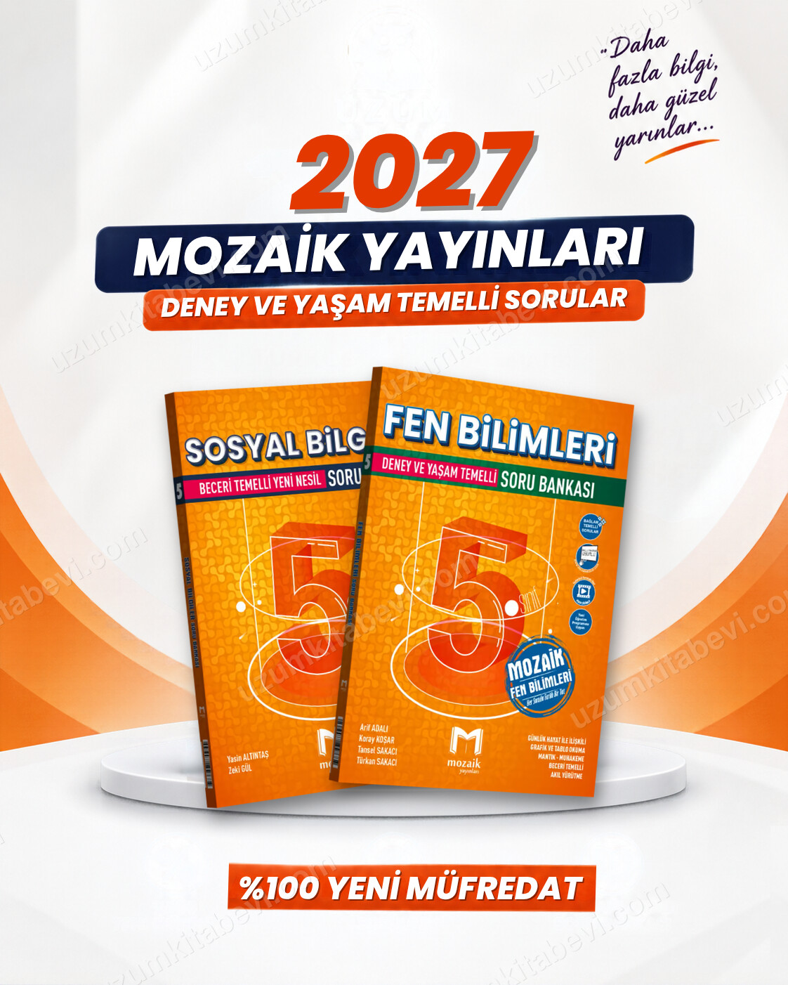 Mozaik Yayınları 5. Sınıf Sosyal Bilgiler-Fen Bilimleri Soru Bankası Seti (2 Kitap) - Mozaik Yayınları kitap kapağı