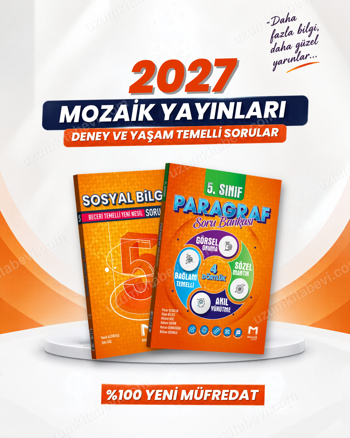 Mozaik Yayınları 5. Sınıf Sosyal Bilgiler-Paragraf Soru Bankası Seti (2 Kitap) - Mozaik Yayınları kitap kapağı