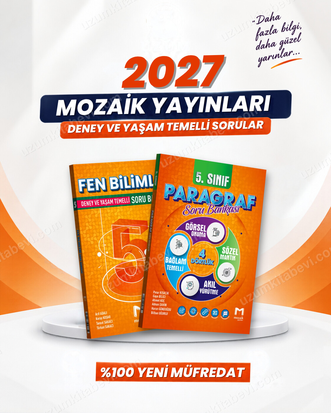 Mozaik Yayınları 5. Sınıf Fen Bilimleri-Paragraf Soru Bankası Seti (2 Kitap) - Mozaik Yayınları kitap kapağı