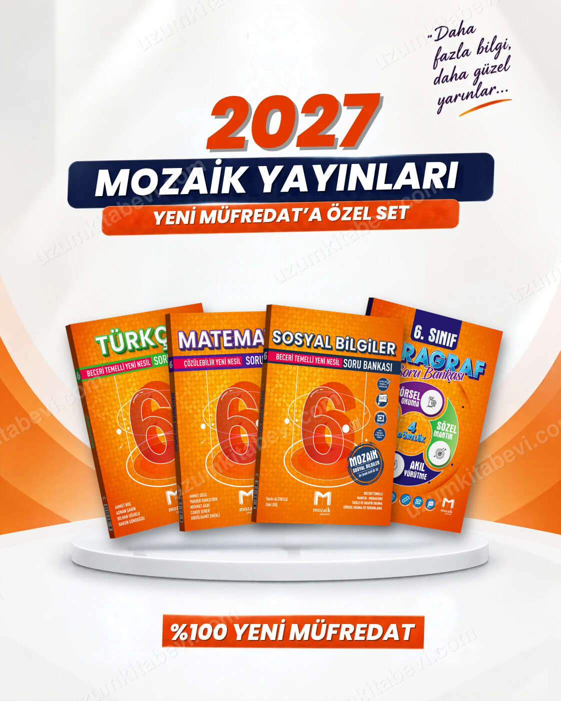 Mozaik Yayınları 6. Sınıf Türkçe-Matematik-Sosyal Bilgiler-Paragraf Soru Bankası Seti (4 Kitap) - Mozaik Yayınları kitap kapağı