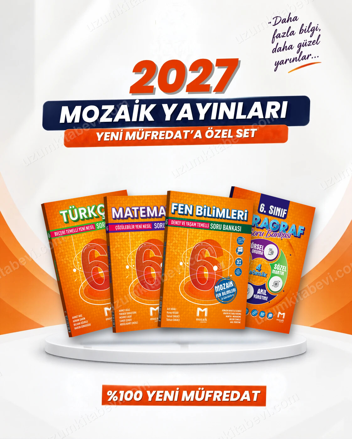 Mozaik Yayınları 6. Sınıf Türkçe-Matematik-Fen Bilimleri-Paragraf Soru Bankası Seti (4 Kitap) - Mozaik Yayınları kitap kapağı
