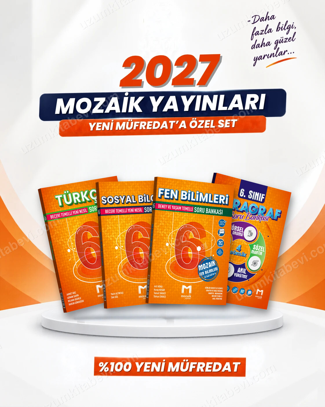 Mozaik Yayınları 6. Sınıf Türkçe-Sosyal Bilgiler-Fen Bilimleri-Paragraf Soru Bankası Seti (4 Kitap) - Mozaik Yayınları kitap kapağı