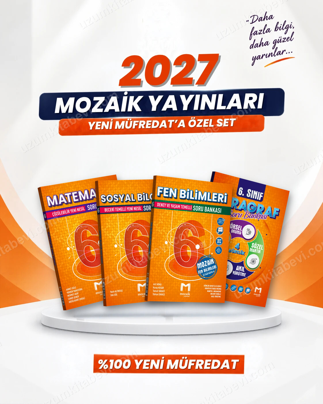 Mozaik Yayınları 6. Sınıf Matematik-Sosyal Bilgiler-Fen Bilimleri-Paragraf Soru Bankası Seti (4 Kitap) - Mozaik Yayınları kitap kapağı