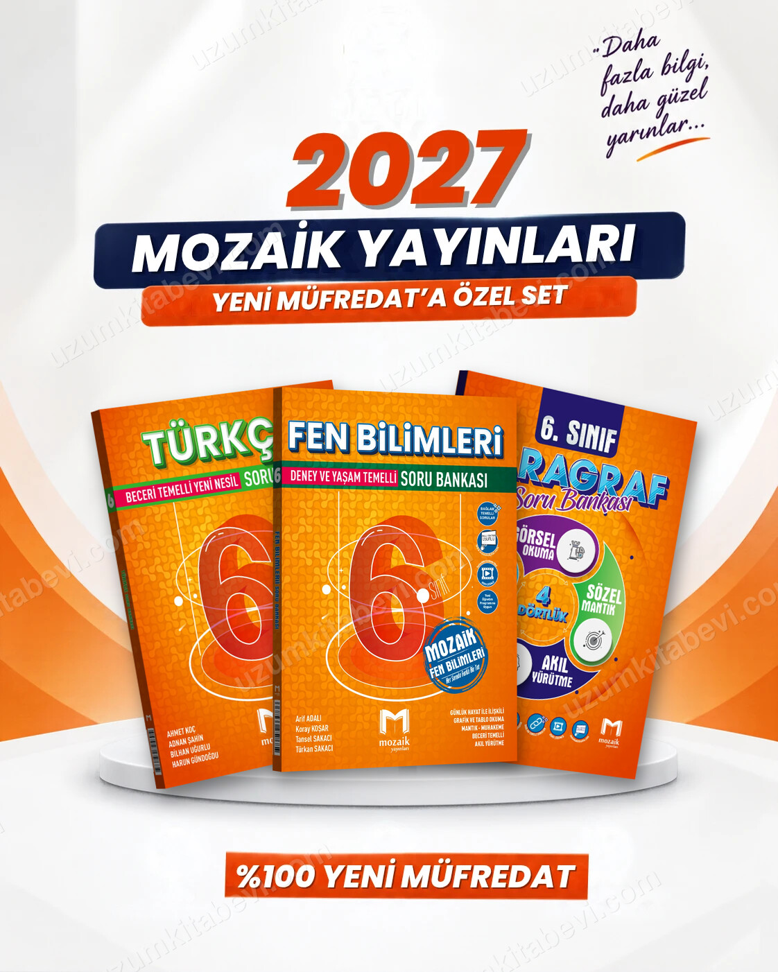 Mozaik Yayınları 6. Sınıf Türkçe-Fen Bilimleri-Paragraf Soru Bankası Seti (3 Kitap) - Mozaik Yayınları kitap kapağı