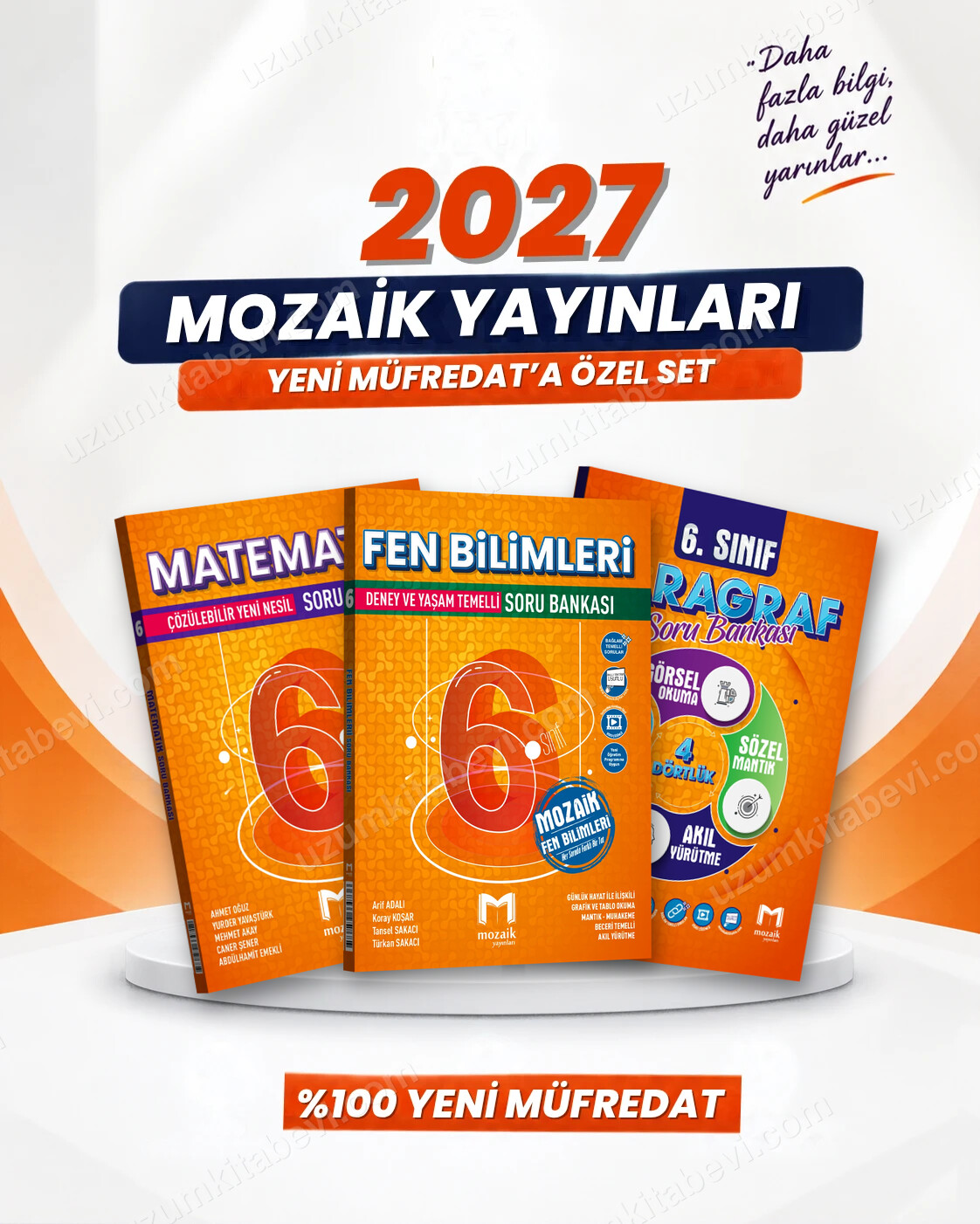 Mozaik Yayınları 6. Sınıf Matematik-Fen Bilimleri-Paragraf Soru Bankası Seti (3 Kitap) - Mozaik Yayınları kitap kapağı