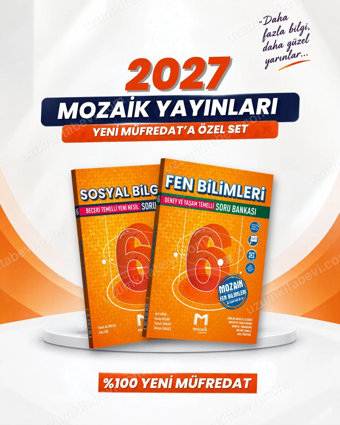 Mozaik Yayınları 6. Sınıf Sosyal Bilgiler-Fen Bilimleri Soru Bankası Seti (2 Kitap) - Mozaik Yayınları kitap kapağı