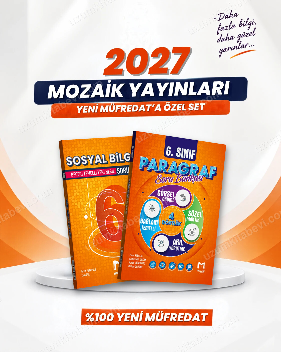 Mozaik Yayınları 6. Sınıf Sosyal Bilgiler-Paragraf Soru Bankası Seti (2 Kitap) - Mozaik Yayınları kitap kapağı