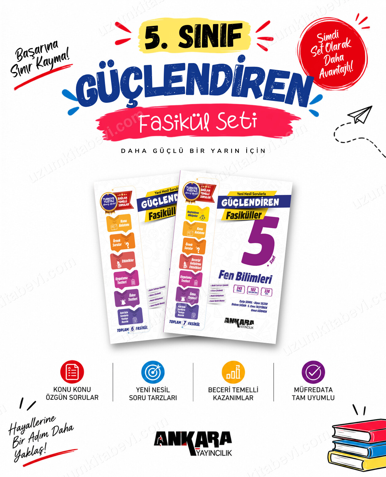 Ankara Yayıncılık 5. Sınıf Türkçe-Fen Bilimleri Güçlendiren Fasikül Seti (2 Kitap) - Ankara Yayıncılık kitap kapağı