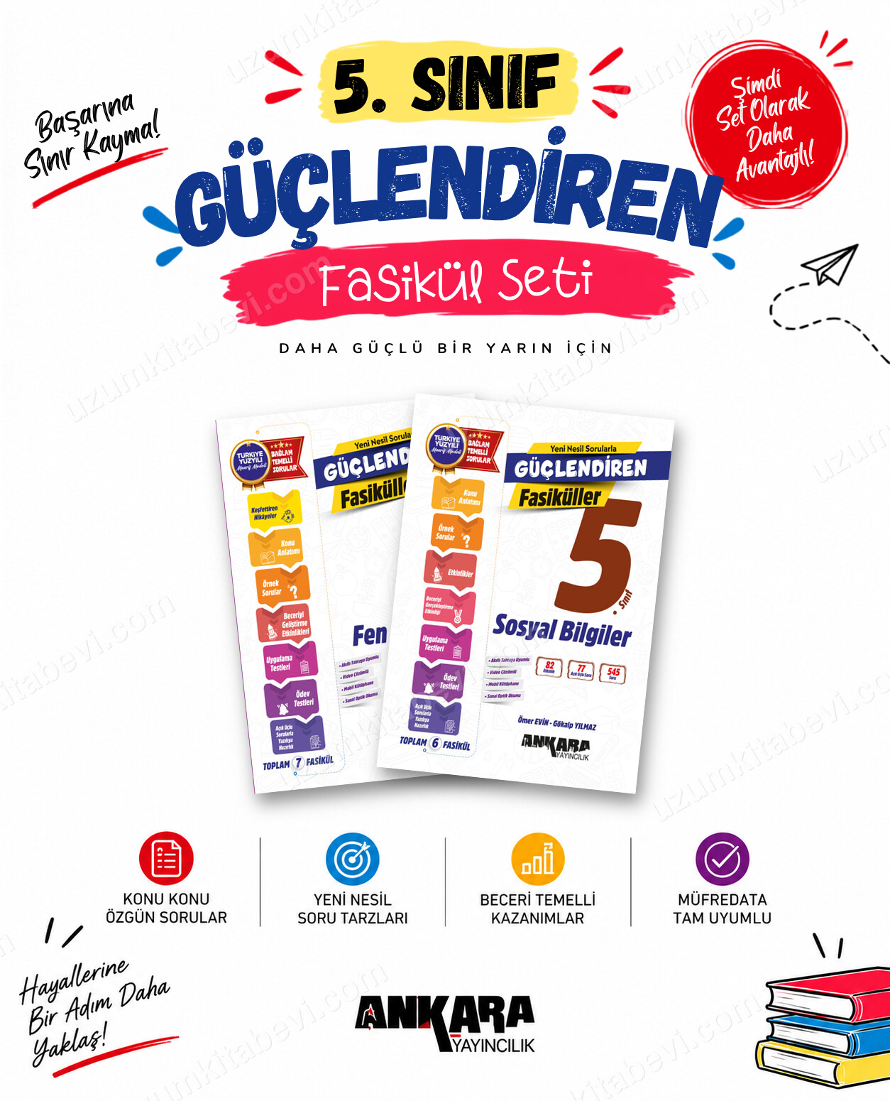 Ankara Yayıncılık 5. Sınıf Fen Bilimleri-Sosyal Bilgiler Güçlendiren Fasikül Seti (2 Kitap) - Ankara Yayıncılık kitap kapağı