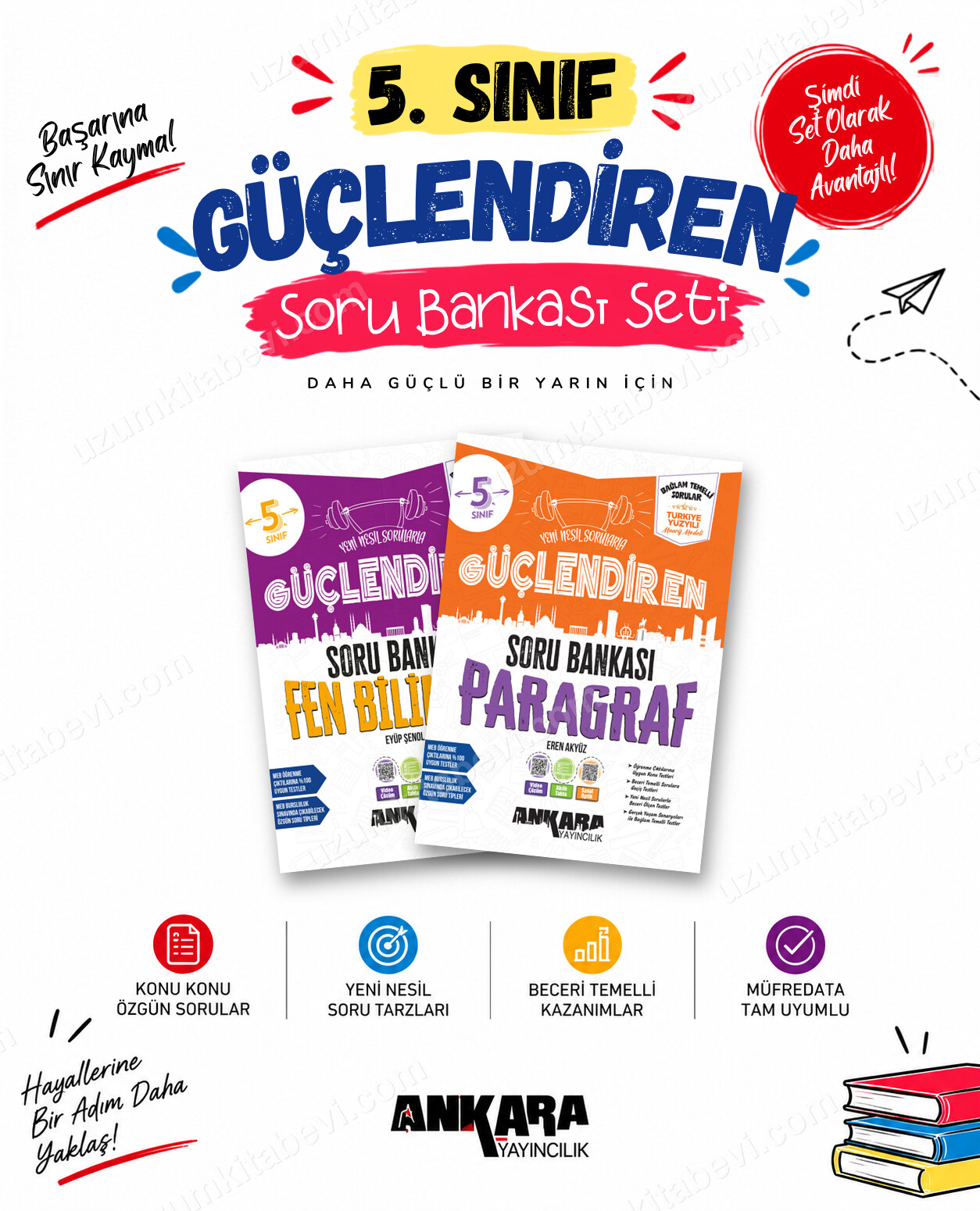 Ankara Yayıncılık 5. Sınıf Fen Bilimleri-Paragraf Güçlendiren Soru Bankası Seti (2 Kitap) - Ankara Yayıncılık kitap kapağı