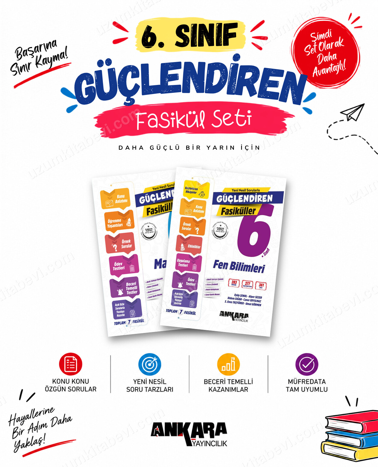 Ankara Yayıncılık 6. Sınıf Matematik-Fen Bilimleri Güçlendiren Fasikül Seti (2 Kitap) - Ankara Yayıncılık kitap kapağı