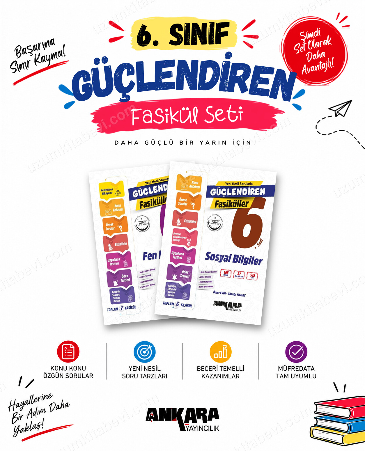 Ankara Yayıncılık 6. Sınıf Fen Bilimleri-Sosyal Bilgiler Güçlendiren Fasikül Seti (2 Kitap) - Ankara Yayıncılık kitap kapağı