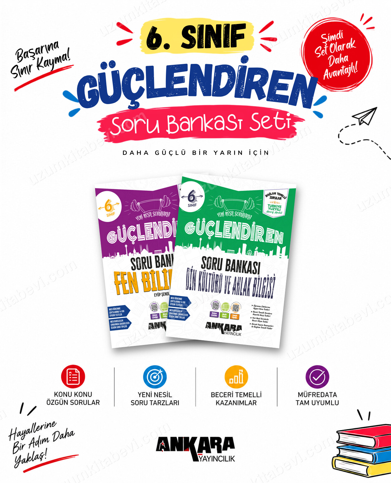Ankara Yayıncılık 6. Sınıf Fen Bilimleri-Din Kültürü Güçlendiren Soru Bankası Seti (2 Kitap) - Ankara Yayıncılık kitap kapağı