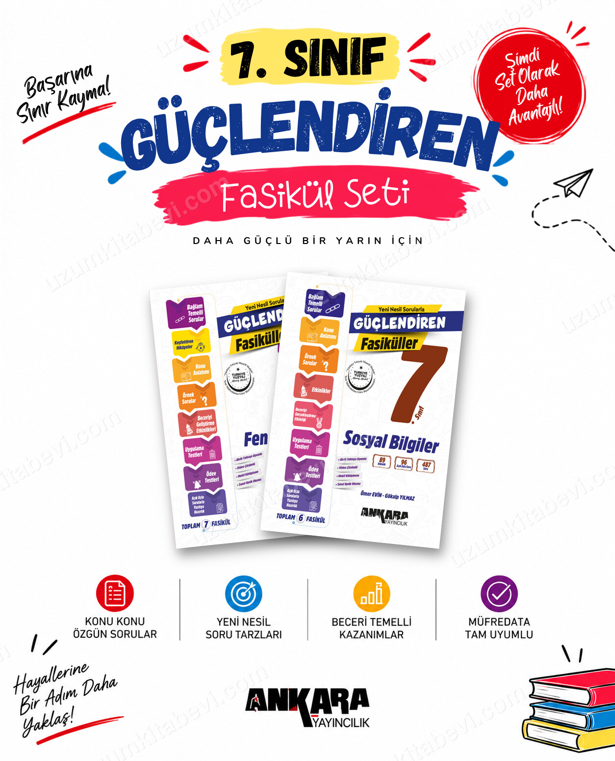 Ankara Yayıncılık 7. Sınıf Fen Bilimleri-Sosyal Bilgiler Güçlendiren Fasikül Seti (2 Kitap) - Ankara Yayıncılık kitap kapağı