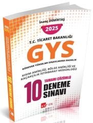 Akfon 2025 GYS Ticaret Bakanlığı Kısım, Bölge Amirliği, Kaçakcılık İstihbarat Müdürlüğü 10 Deneme Çözümlü Görevde Yükselme - İnanç Demirtaş Akfon Yayınları