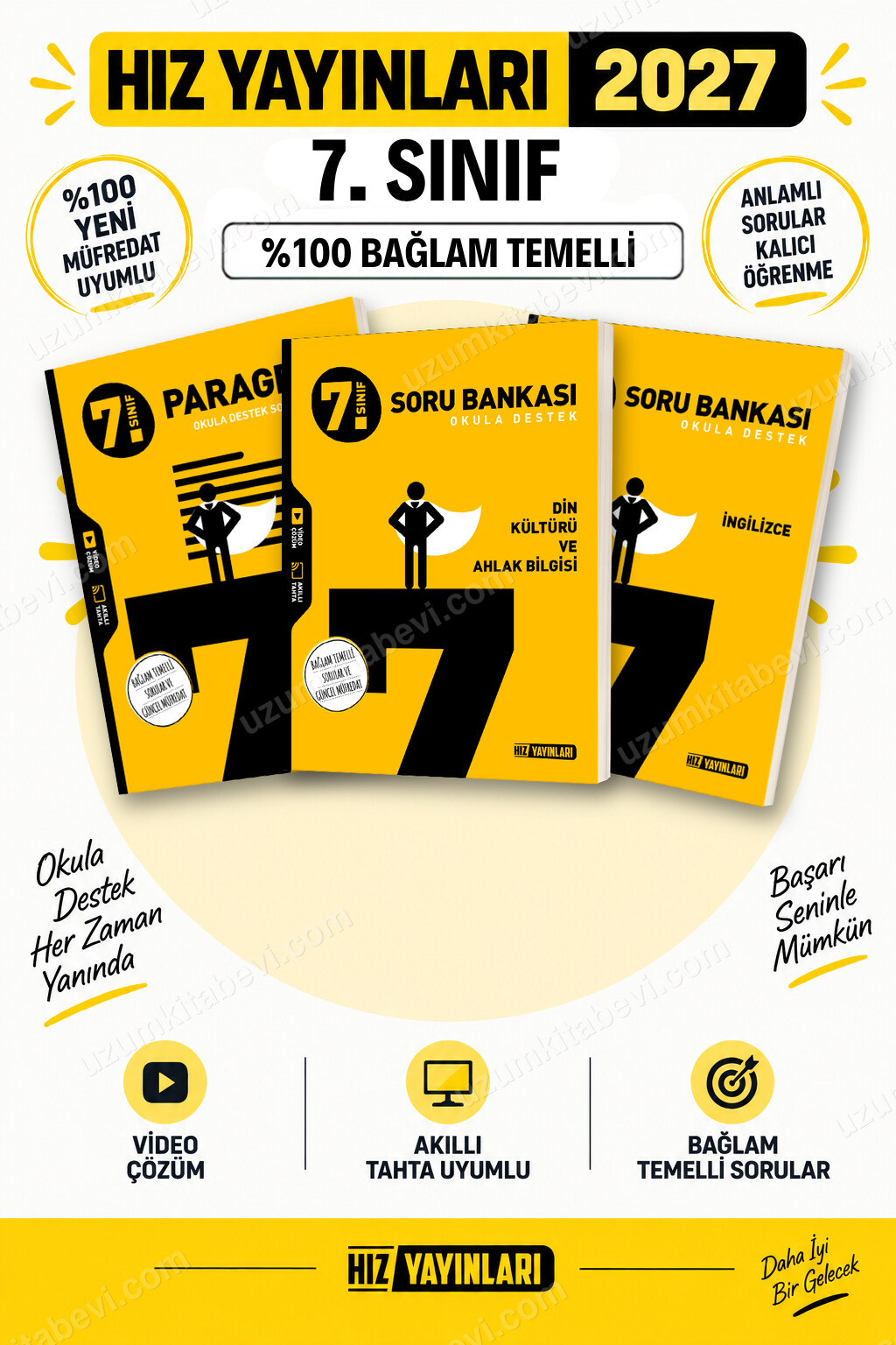 Hız Yayınları 2027 7. Sınıf Paragraf-Din Kültürü-İngilizce Maarif Yeni Müfredat Soru Bankası Seti - Hız Yayınları kitap kapağı