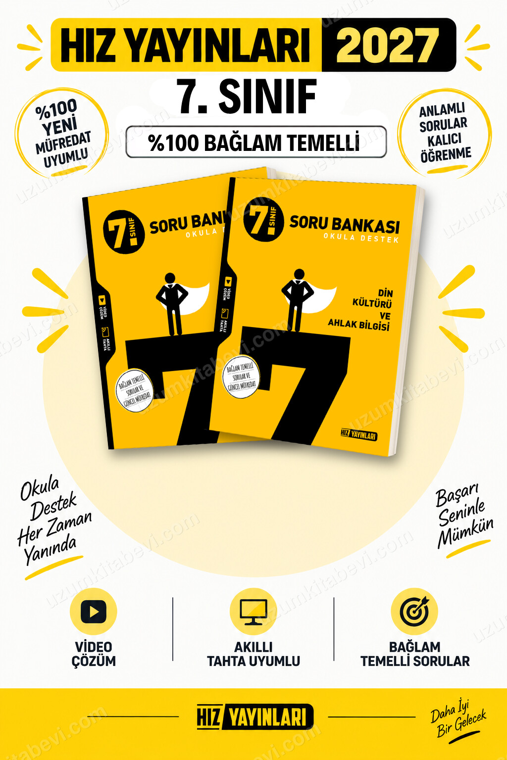 Hız Yayınları 2027 7. Sınıf Fen Bilimleri-Din Kültürü Maarif Yeni Müfredat Soru Bankası Seti - Hız Yayınları kitap kapağı