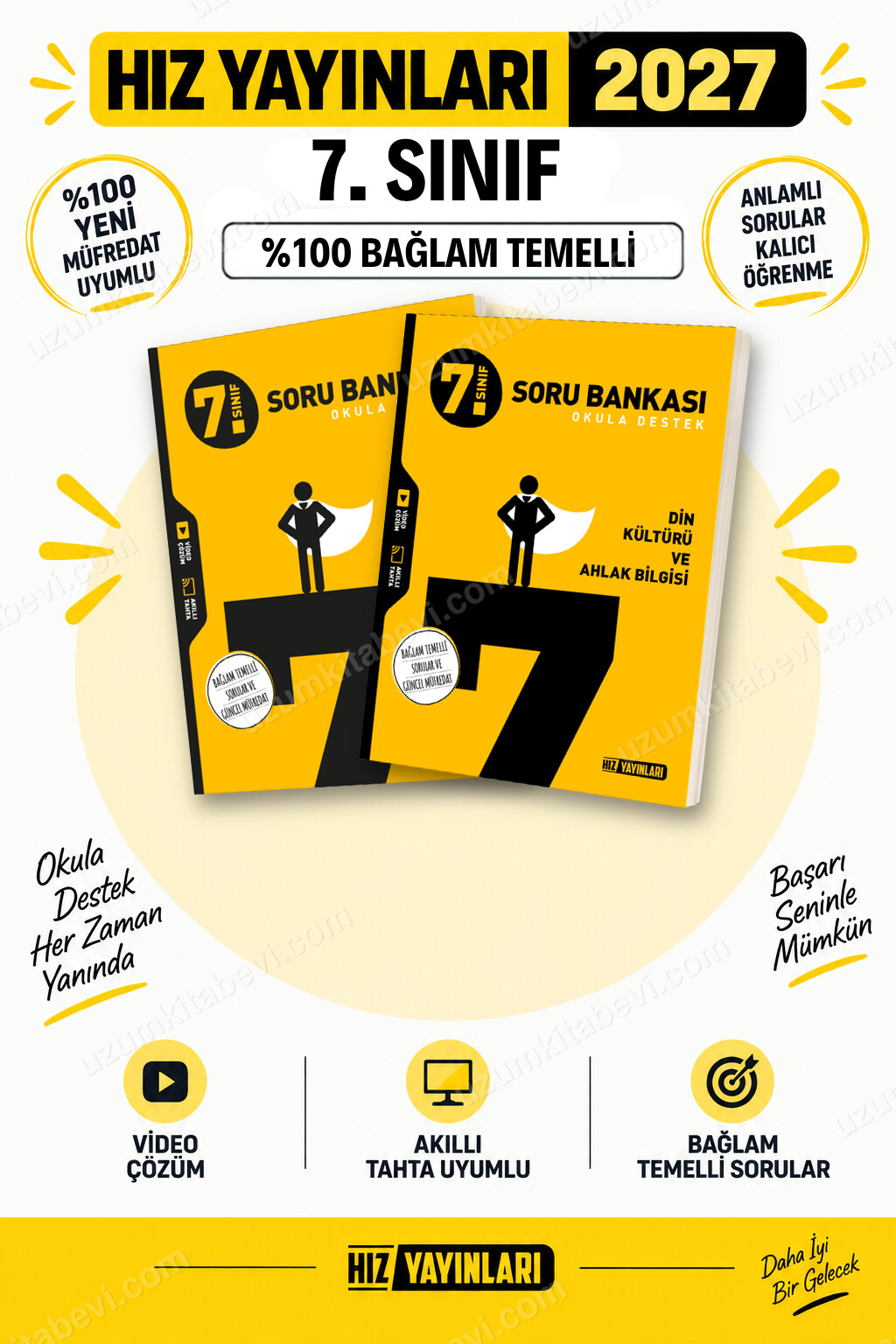 Hız Yayınları 2027 7. Sınıf Sosyal Bilgiler-Din Kültürü Maarif Yeni Müfredat Soru Bankası Seti - Hız Yayınları kitap kapağı