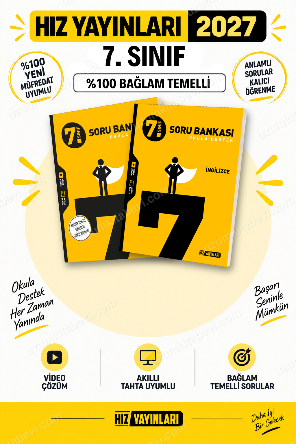 Hız Yayınları 2027 7. Sınıf Sosyal Bilgiler-İngilizce Maarif Yeni Müfredat Soru Bankası Seti - Hız Yayınları kitap kapağı