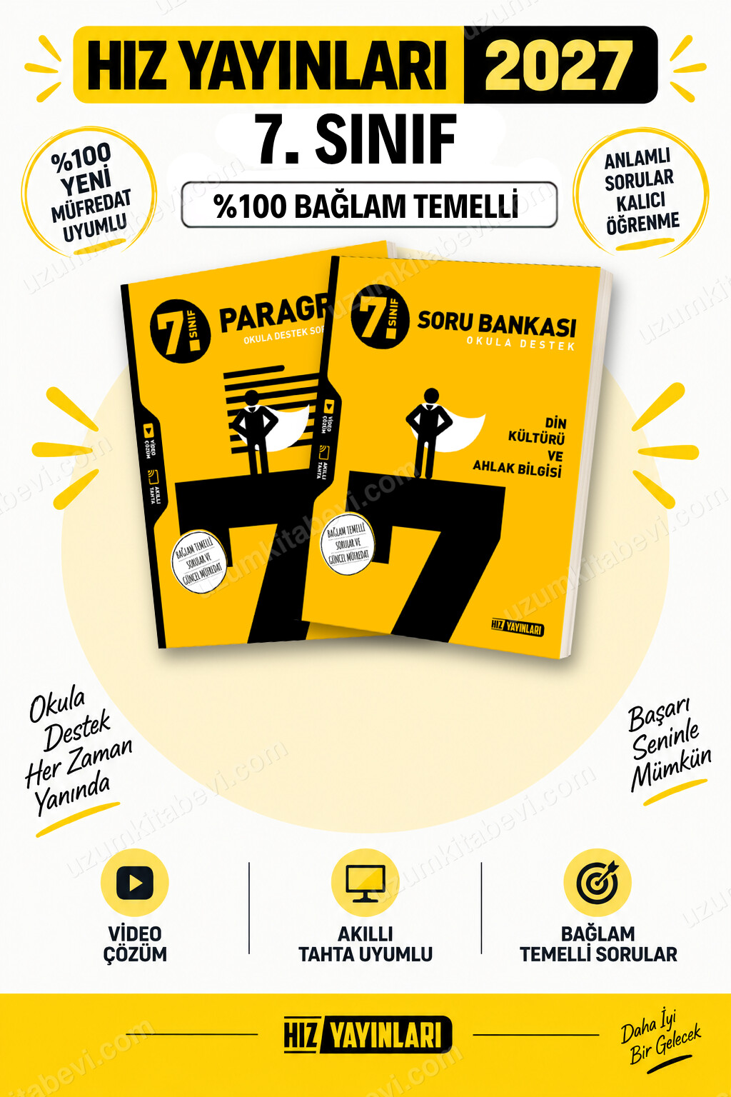 Hız Yayınları 2027 7. Sınıf Paragraf-Din Kültürü Maarif Yeni Müfredat Soru Bankası Seti - Hız Yayınları kitap kapağı
