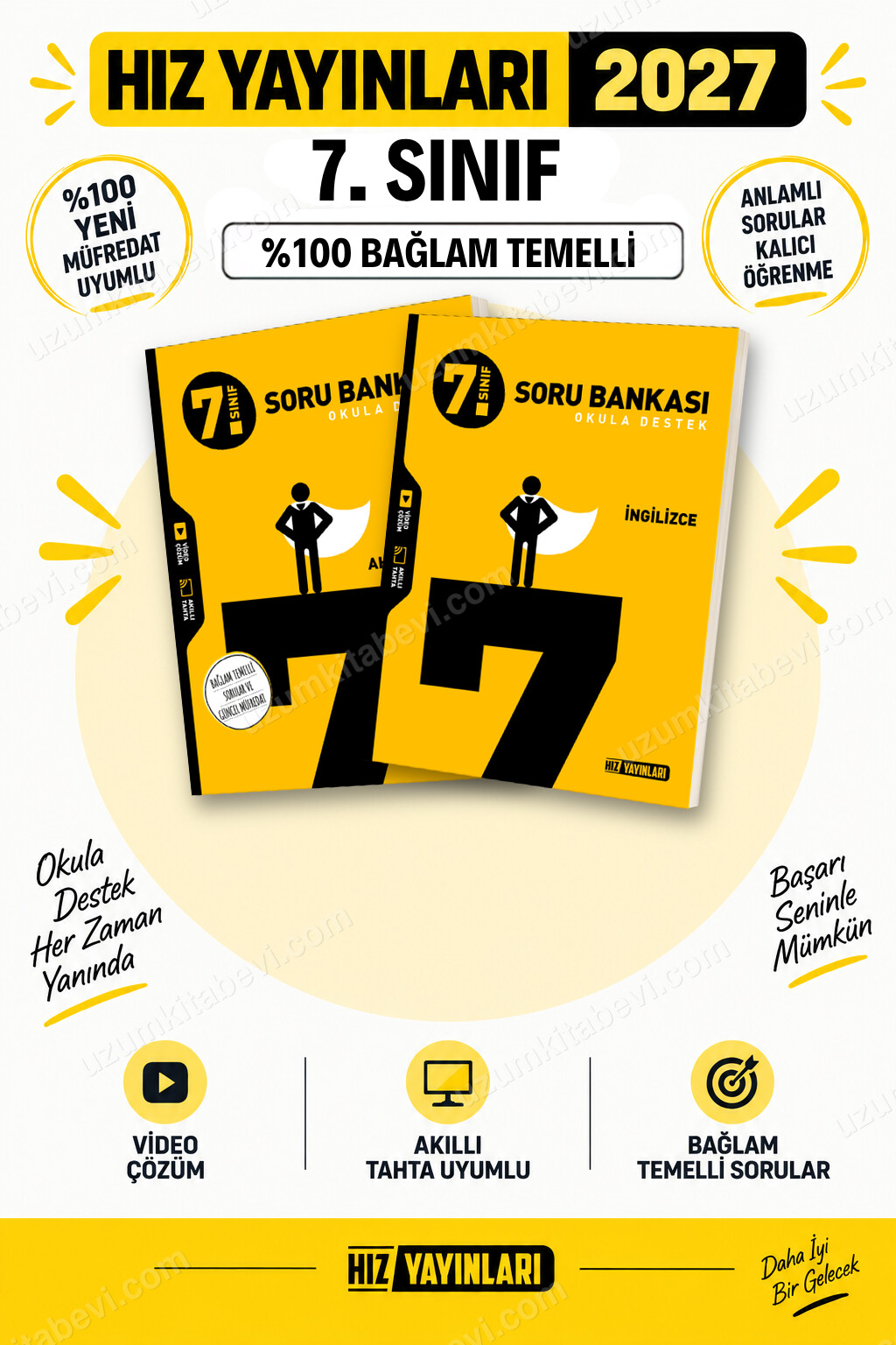 Hız Yayınları 2027 7. Sınıf Din Kültürü-İngilizce Maarif Yeni Müfredat Soru Bankası Seti - Hız Yayınları kitap kapağı