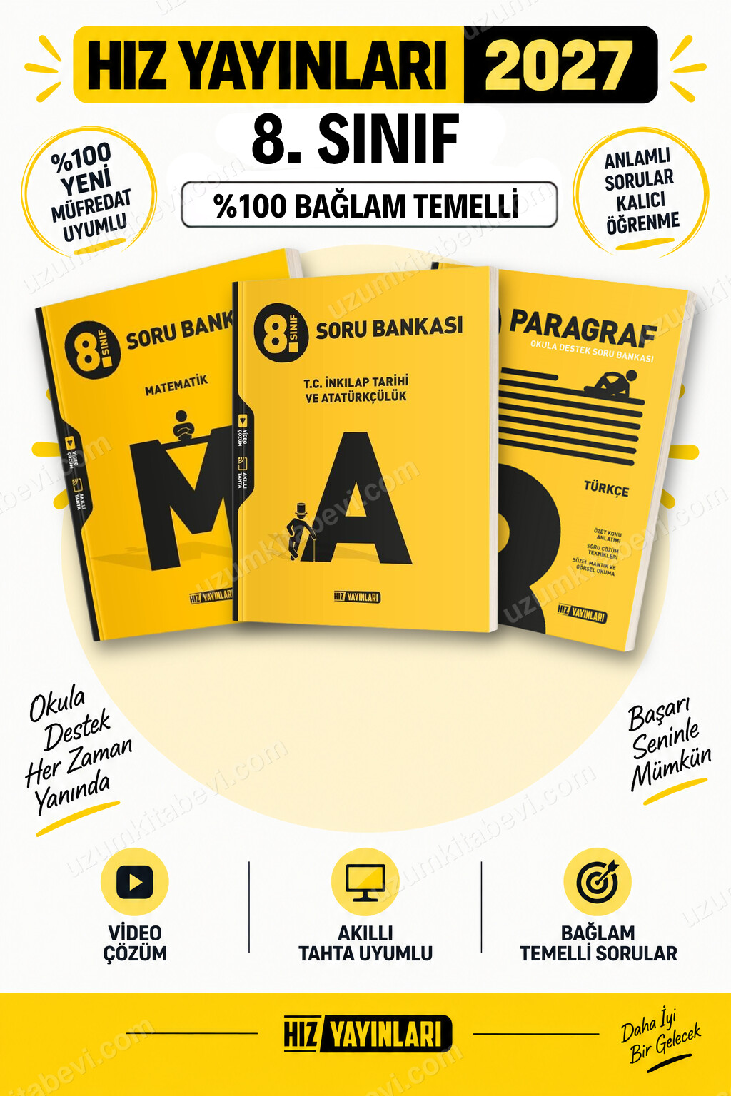 Hız Yayınları 2027 8. Sınıf Matematik-İnkılap Tarihi-Paragraf LGS Güncel Müfredat Soru Bankası Seti - Hız Yayınları kitap kapağı