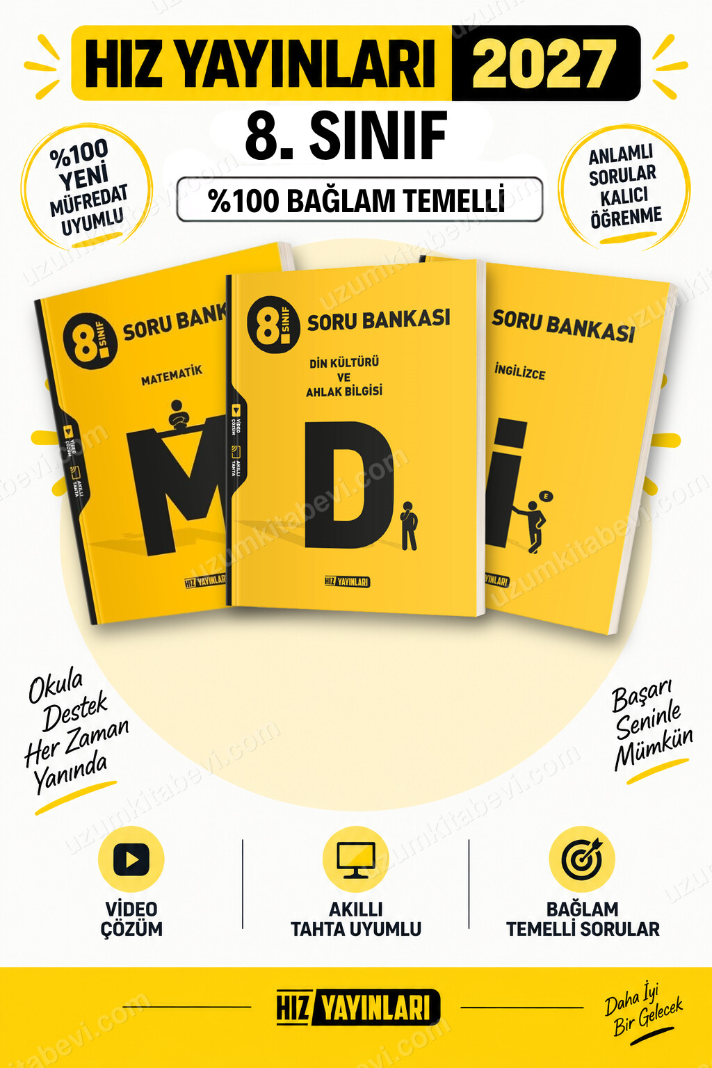 Hız Yayınları 2027 8. Sınıf Matematik-Din Kültürü-İngilizce LGS Güncel Müfredat Soru Bankası Seti - Hız Yayınları kitap kapağı