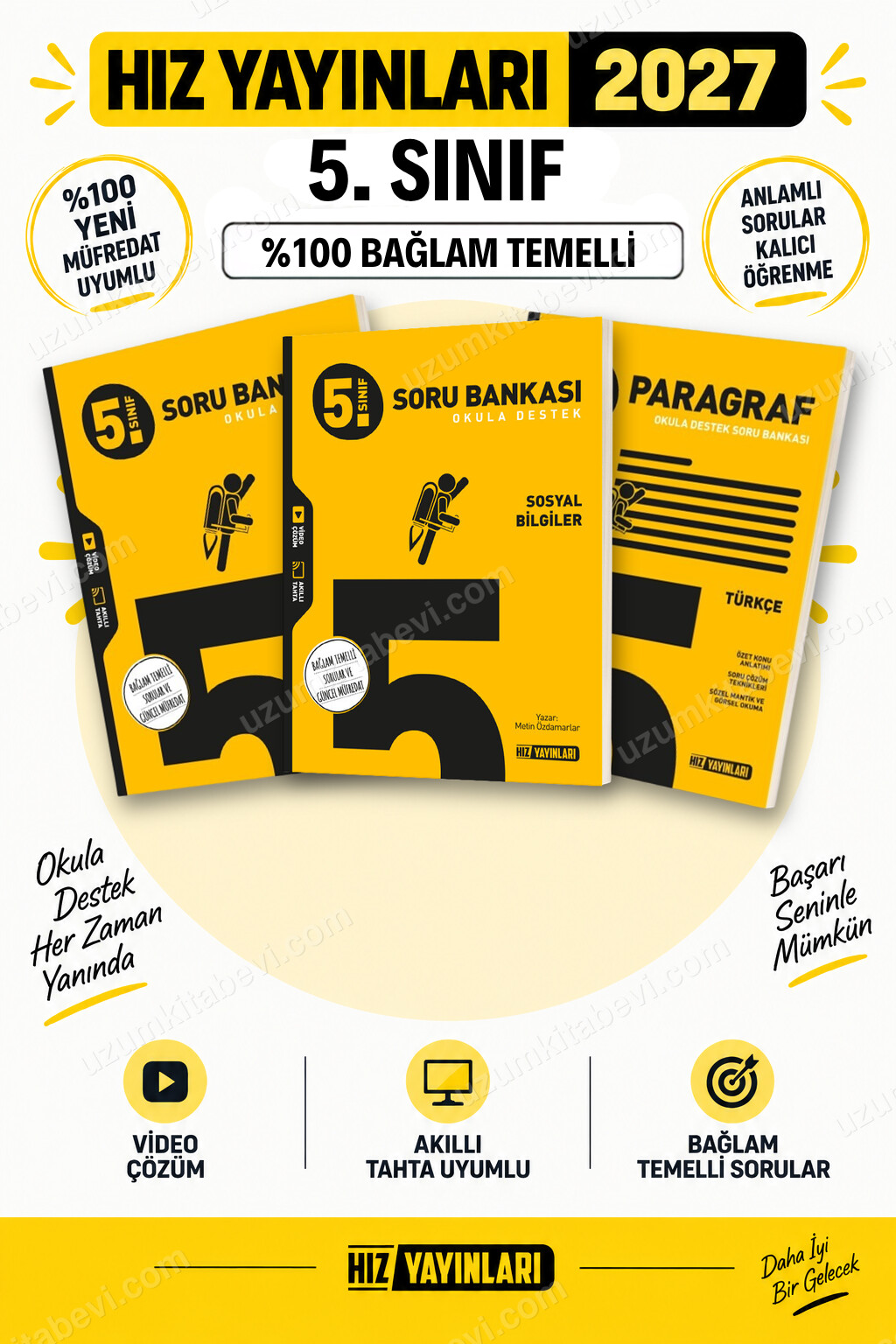 Hız Yayınları 2027 5. Sınıf Fen-Sosyal-Paragraf Maarif Yeni Müfredat Soru Bankası Seti - Hız Yayınları kitap kapağı