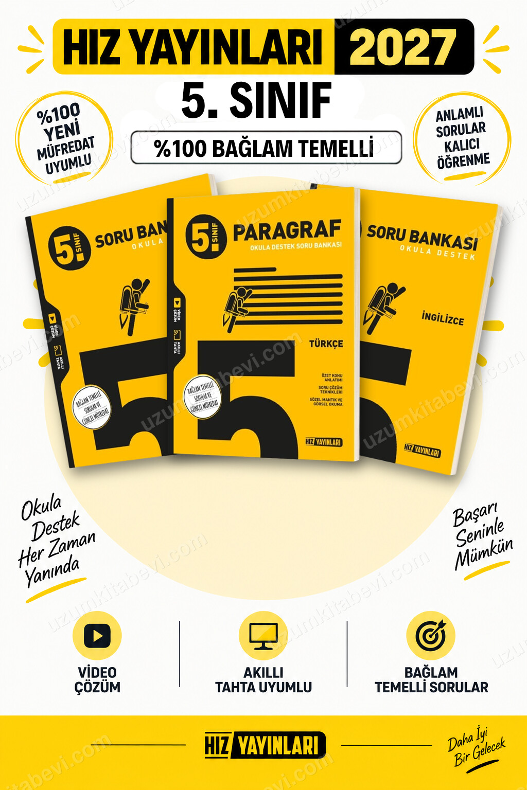Hız Yayınları 2027 5. Sınıf Fen Bilimleri-Paragraf-İngilizce Maarif Yeni Müfredat Soru Bankası Seti - Hız Yayınları kitap kapağı