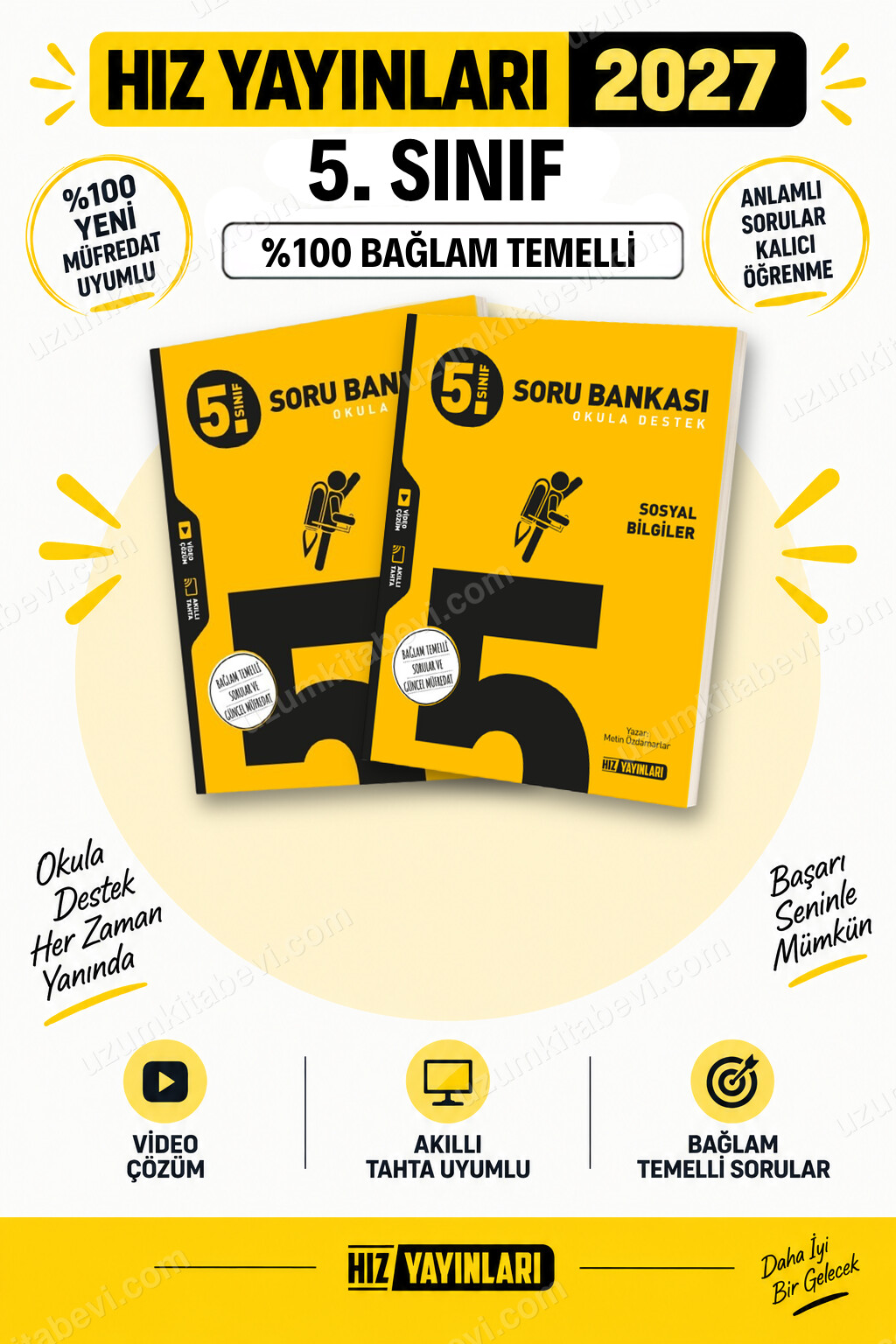 Hız Yayınları 2027 5. Sınıf Fen Bilimleri-Sosyal Bilgiler Maarif Yeni Müfredat Soru Bankası Seti - Hız Yayınları kitap kapağı