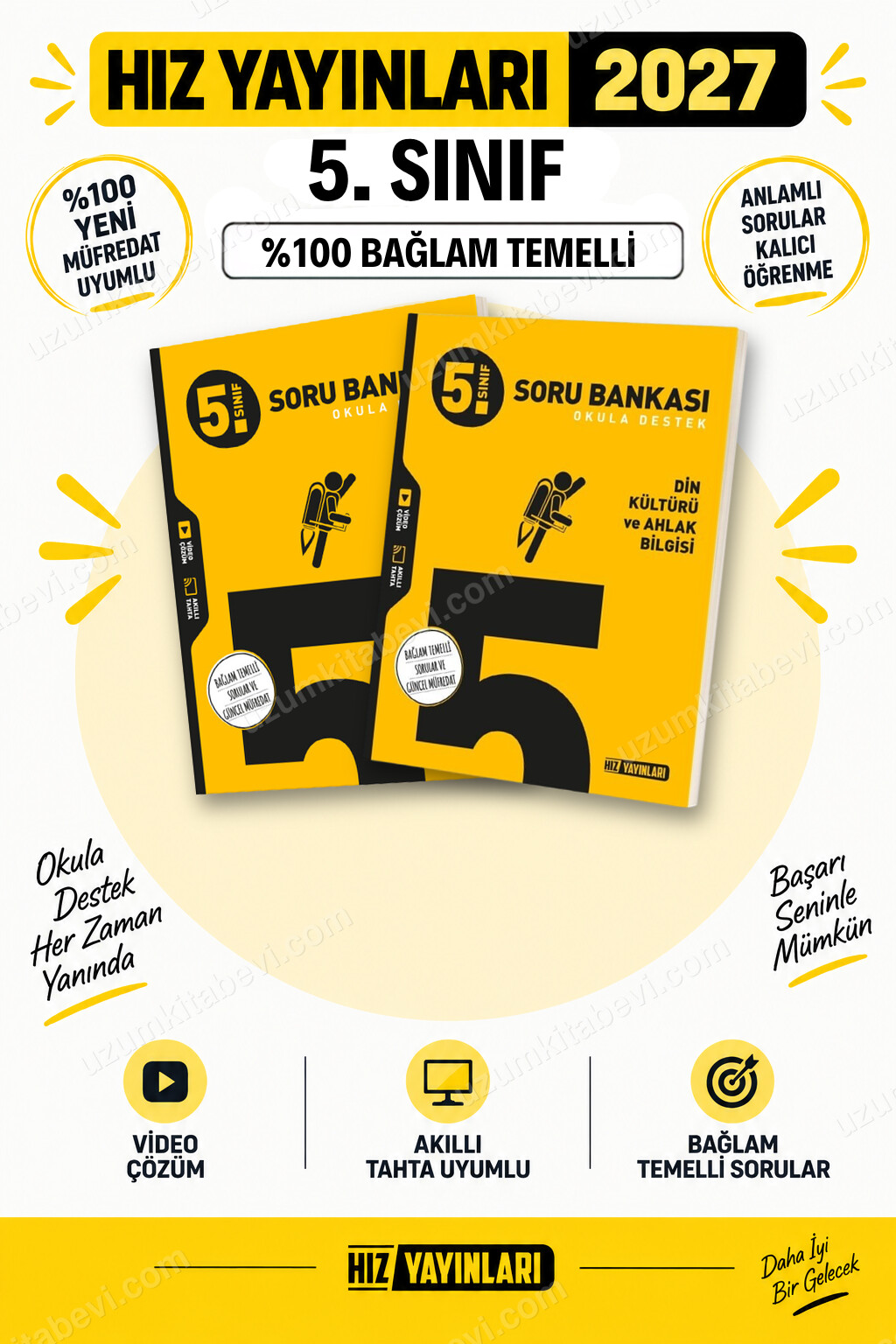 Hız Yayınları 2027 5. Sınıf Sosyal Bilgiler-Din Kültürü Maarif Yeni Müfredat Soru Bankası Seti - Hız Yayınları kitap kapağı