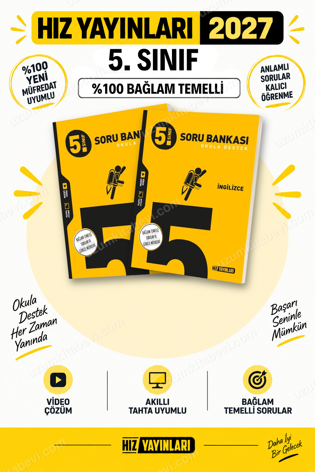 Hız Yayınları 2027 5. Sınıf Din Kültürü-İngilizce Maarif Yeni Müfredat Soru Bankası Seti - Hız Yayınları kitap kapağı
