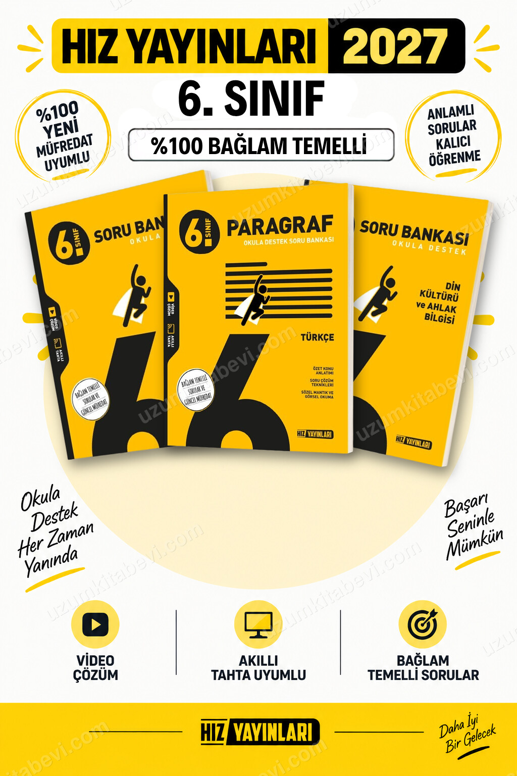 Hız Yayınları 2027 6. Sınıf Sosyal-Paragraf-Din Maarif Yeni Müfredat Soru Bankası Seti - Hız Yayınları kitap kapağı