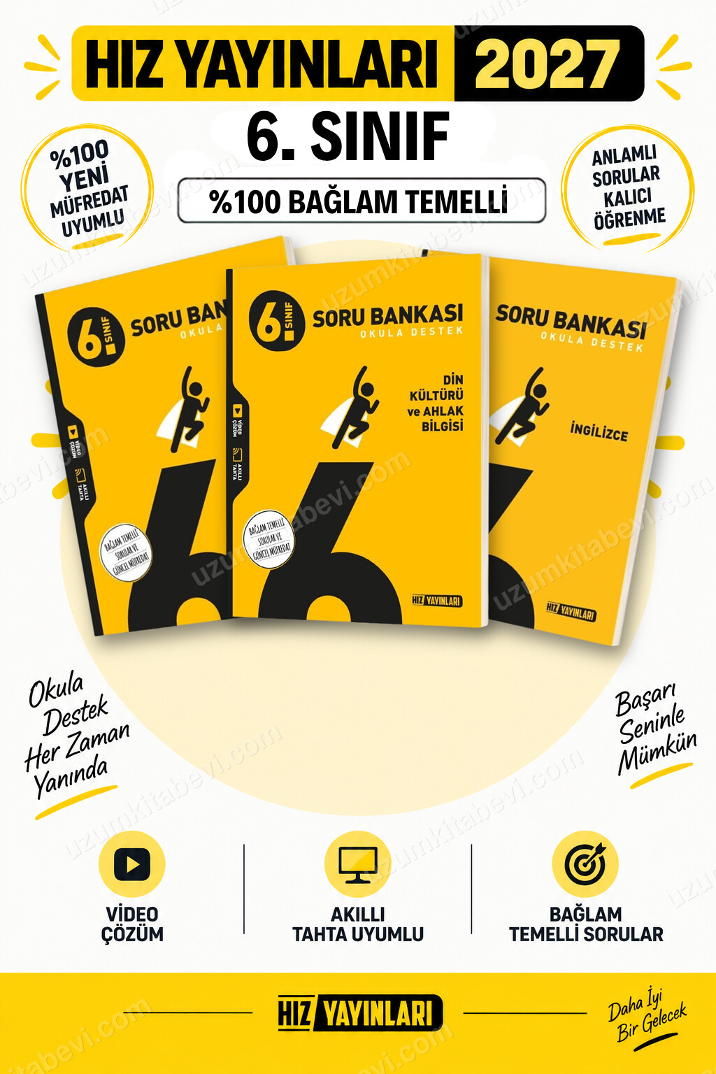 Hız Yayınları 2027 6. Sınıf Sosyal-Din-İngilizce Maarif Yeni Müfredat Soru Bankası Seti - Hız Yayınları kitap kapağı