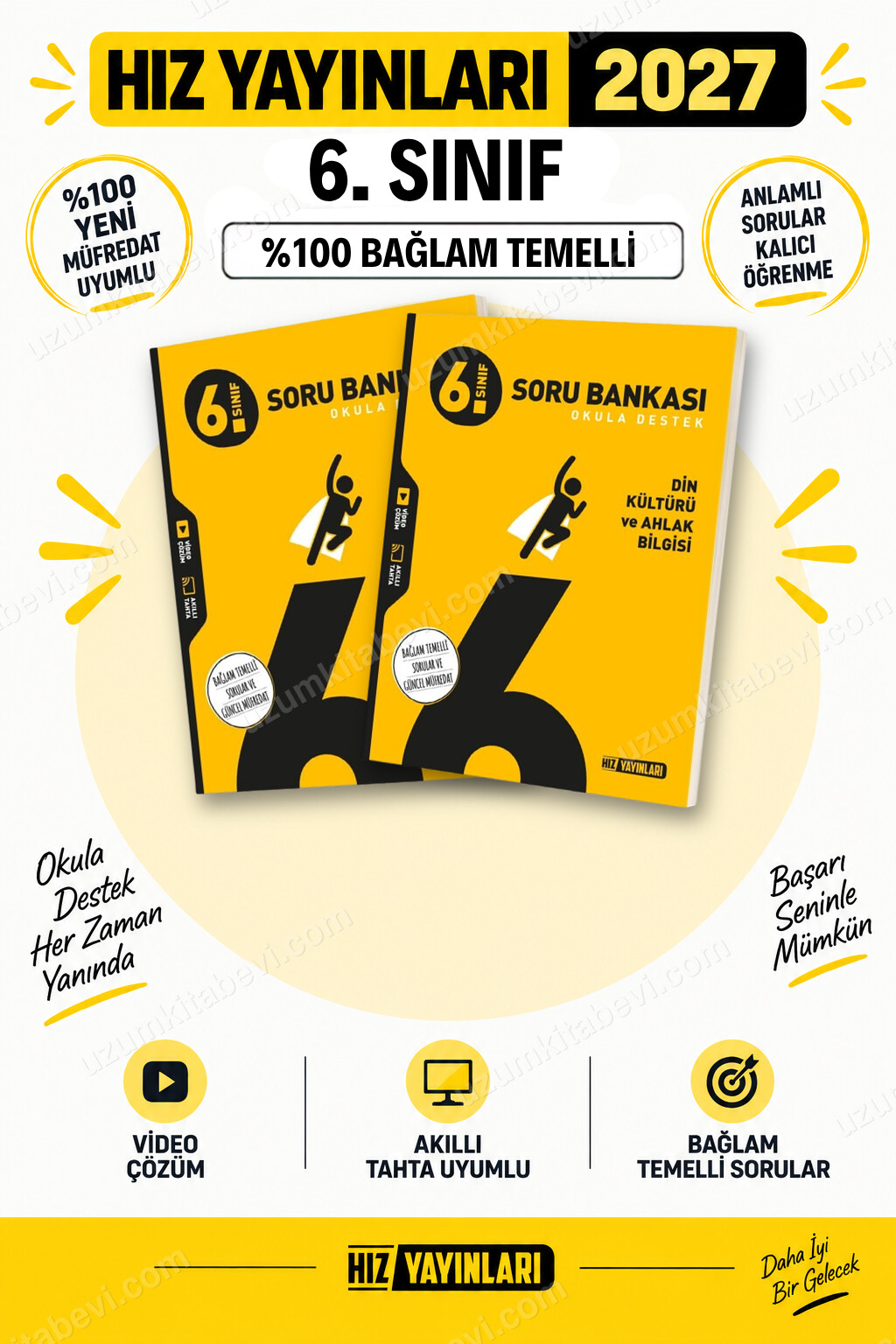 Hız Yayınları 2027 6. Sınıf Fen Bilimleri-Din Kültürü Maarif Yeni Müfredat Soru Bankası Seti - Hız Yayınları kitap kapağı
