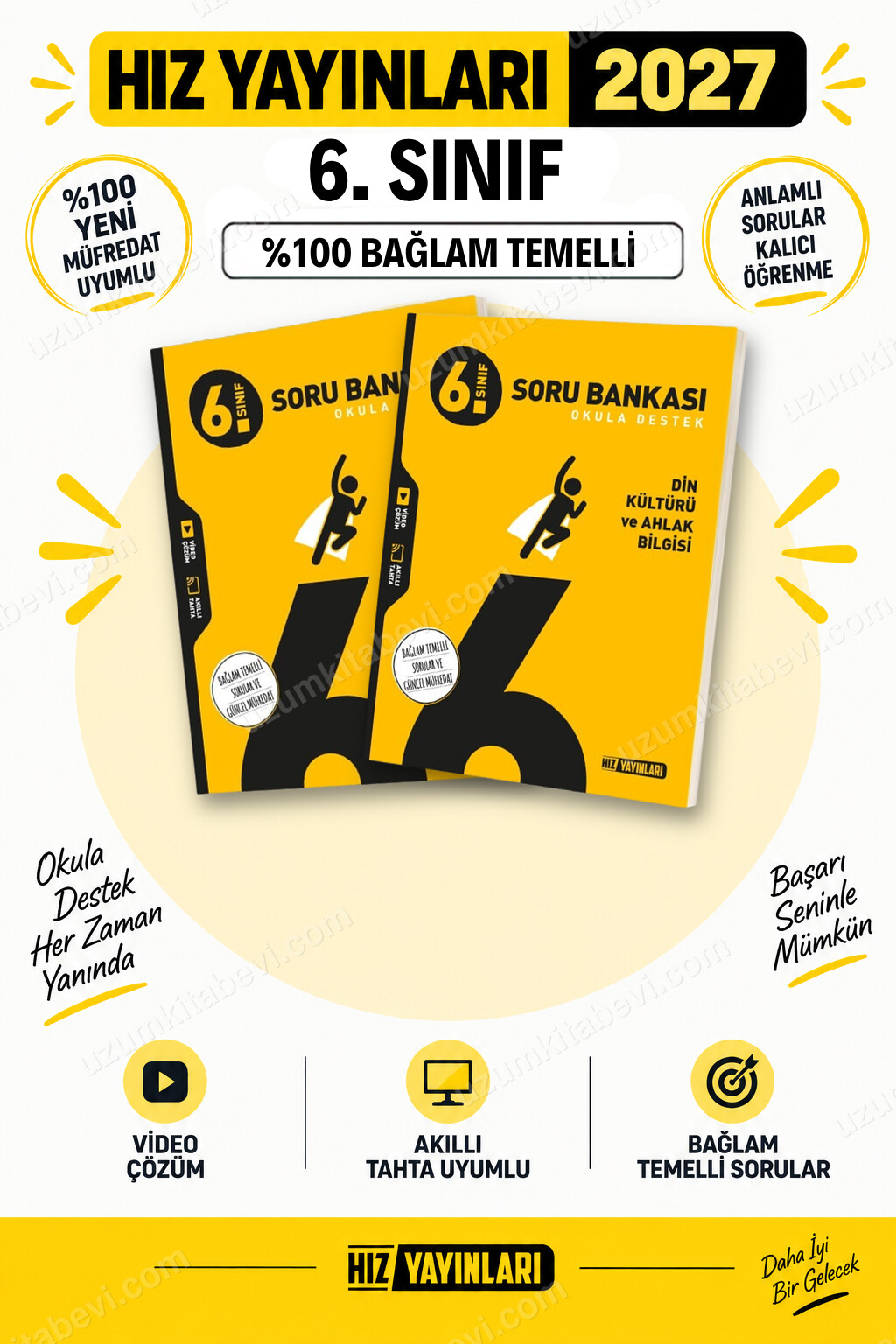 Hız Yayınları 2027 6. Sınıf Sosyal Bilgiler-Din Kültürü Maarif Yeni Müfredat Soru Bankası Seti - Hız Yayınları kitap kapağı
