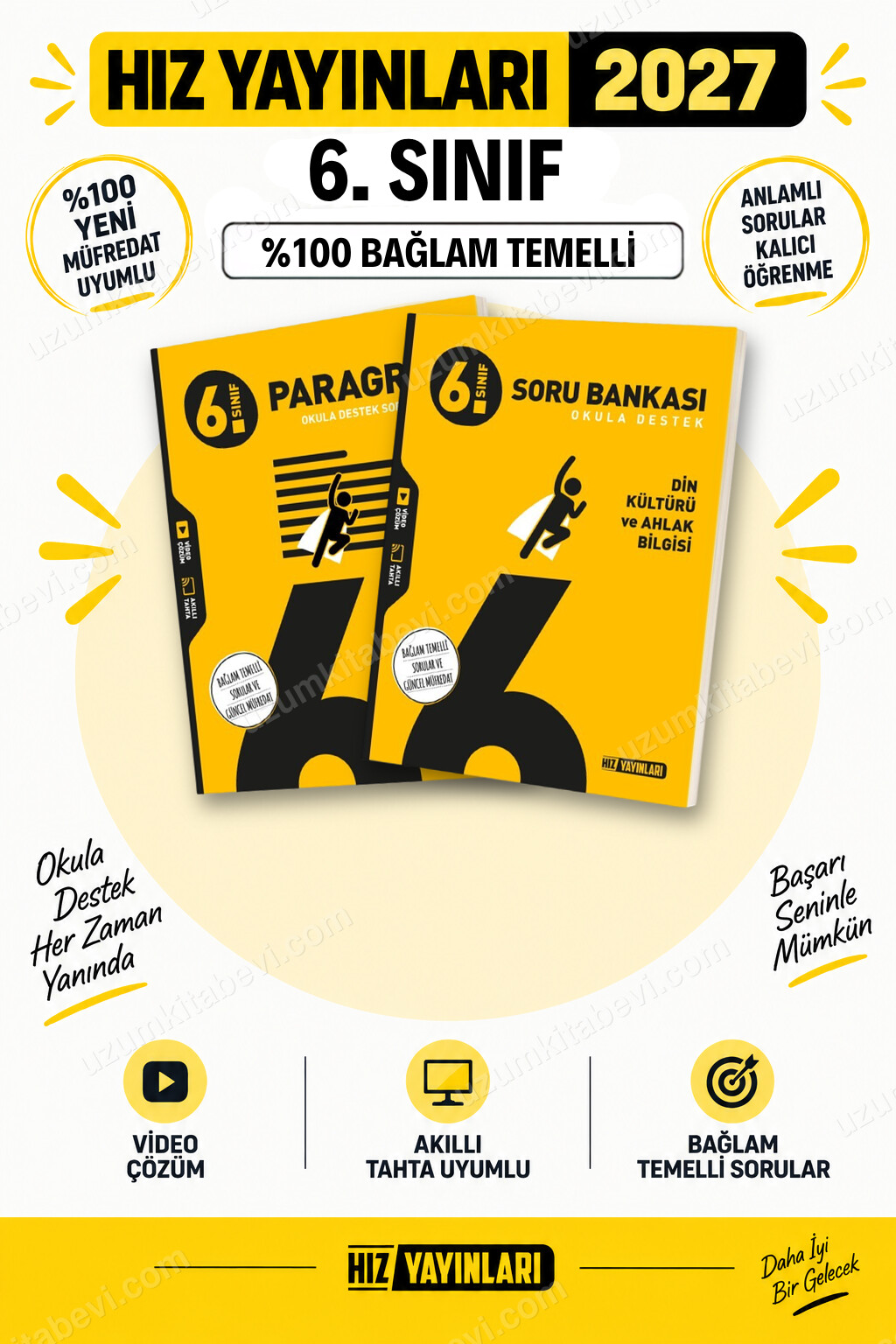 Hız Yayınları 2027 6. Sınıf Paragraf-Din Kültürü Maarif Yeni Müfredat Soru Bankası Seti - Hız Yayınları kitap kapağı