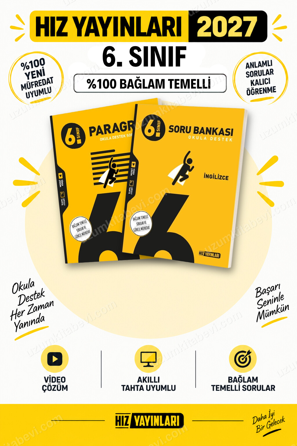 Hız Yayınları 2027 6. Sınıf Paragraf-İngilizce Maarif Yeni Müfredat Soru Bankası Seti - Hız Yayınları kitap kapağı